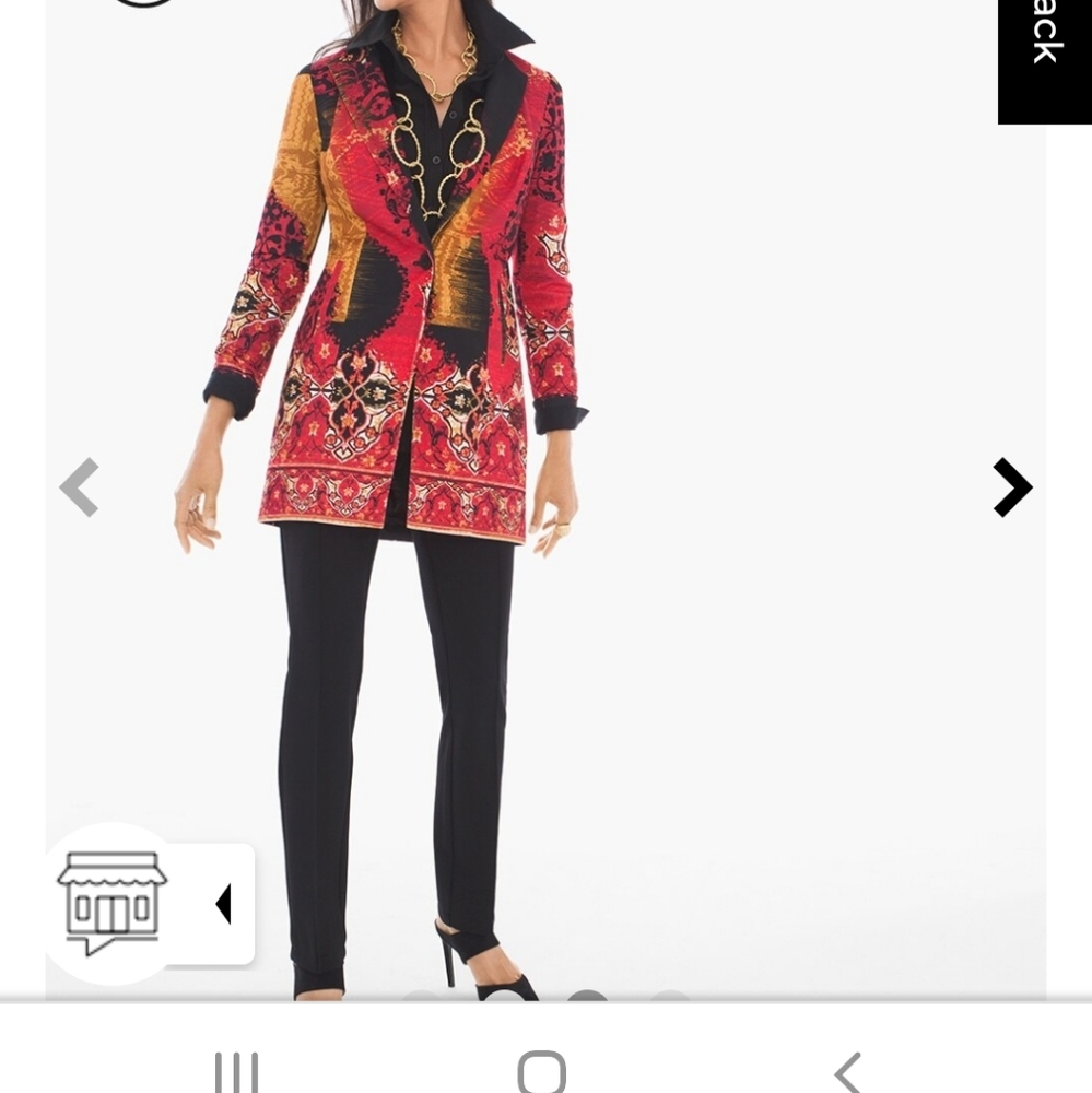 Chico's Printed Statement Jacket - image 4